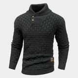 Elías – Stylowy sweter z golfem i guzikami