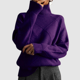 Ester - Teksturowany sweter z golfem