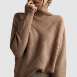 Ester - Teksturowany sweter z golfem