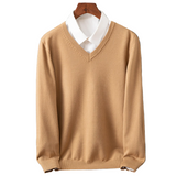 Stefan | Elegancki sweter z dekoltem w serek