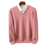 Stefan | Elegancki sweter z dekoltem w serek