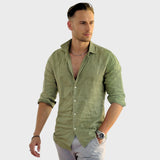 Leonardo - Koszula Lniania Casual