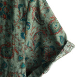 Wincenty | Zielona koszula retro paisley w stylu lat 70.