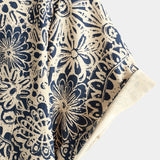 Eligiusz | Beżowa koszula vintage w kwiatowy wzór paisley