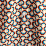 Protazy | Letnia koszula retro w geometryczne okręgi