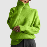 Ester - Teksturowany sweter z golfem