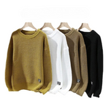Eric – Premium męski sweter Lyon z miodową strukturą dla elegancji i komfortu
