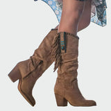 Edyta – botki damskie w stylu boho-western