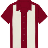 Daniel | Koszula retro z kołnierzem kubańskim w stylu lat 50.