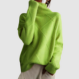 Ester - Teksturowany sweter z golfem