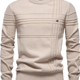 Wiktor | Dzianinowy sweter w kratę