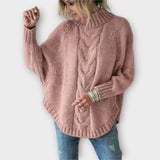 Elysian - Sweter pleciony z wzorem warkoczy