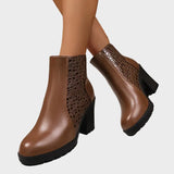 Katarzyna™ Buty na grubym obcasie z prawdziwej skóry i wsparciem łuku stopy 💫