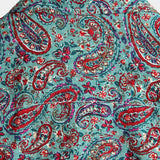 Witold | Zielona koszula vintage we wzór paisley
