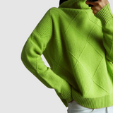 Ester - Teksturowany sweter z golfem