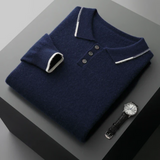 Gustaw | Kaszmirowy sweter polo