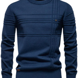 Wiktor | Dzianinowy sweter w kratę