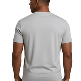 Tymon | Srebrnoszary T-shirt slim fit