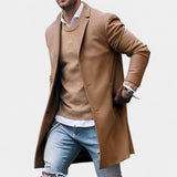 Daniel – Elegancki męski płaszcz z klapami