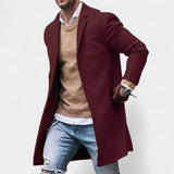 Daniel – Elegancki męski płaszcz z klapami