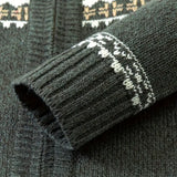 Dariusz | Elegancki rozpinany sweter z dzianiny