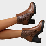 Katarzyna™ Buty na grubym obcasie z prawdziwej skóry i wsparciem łuku stopy 💫