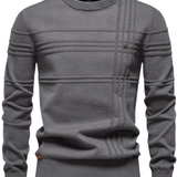 Wiktor | Dzianinowy sweter w kratę