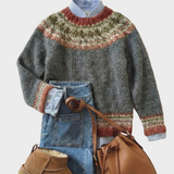 Eleanor - Dziedzictwo Nordic Sweter Pleciony