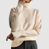 Ester - Teksturowany sweter z golfem