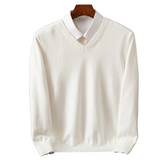 Stefan | Elegancki sweter z dekoltem w serek