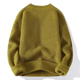 Eric – Premium męski sweter Lyon z miodową strukturą dla elegancji i komfortu