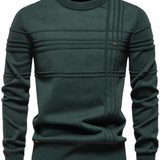 Wiktor | Dzianinowy sweter w kratę
