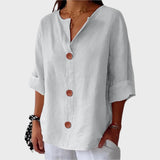 Adéla - Wygodna Lniana Koszula