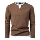 Norbert | Koszulka z długim rękawem z czesanej bawełny