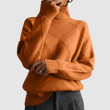 Ester - Teksturowany sweter z golfem
