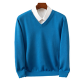 Stefan | Elegancki sweter z dekoltem w serek