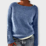 Regine – jednolity sweter pleciony