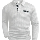 Czesław | Sweter polo w jodełkę