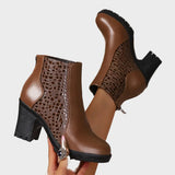 Katarzyna™ Buty na grubym obcasie z prawdziwej skóry i wsparciem łuku stopy 💫