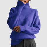 Ester - Teksturowany sweter z golfem