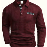Czesław | Sweter polo w jodełkę