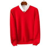 Stefan | Elegancki sweter z dekoltem w serek