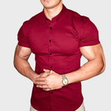 Ricardo - Koszula Krótki Rękaw Slim