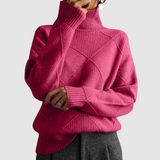 Ester - Teksturowany sweter z golfem