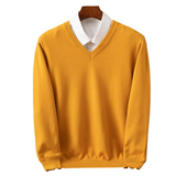 Stefan | Elegancki sweter z dekoltem w serek