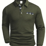 Czesław | Sweter polo w jodełkę