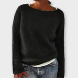 Regine – jednolity sweter pleciony