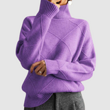 Ester - Teksturowany sweter z golfem