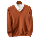 Stefan | Elegancki sweter z dekoltem w serek