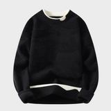 Sweter z teksturowanym wzorem w stylu abstrakcyjnym